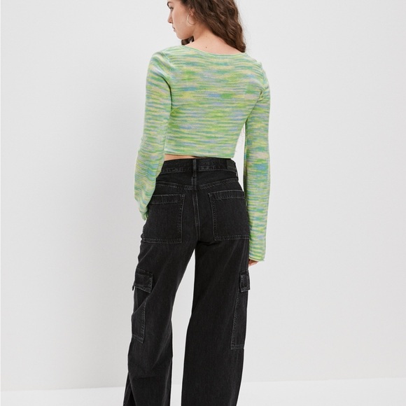 AE Bell Sleeve Ring-Front Sweater - Picture 5 of 6